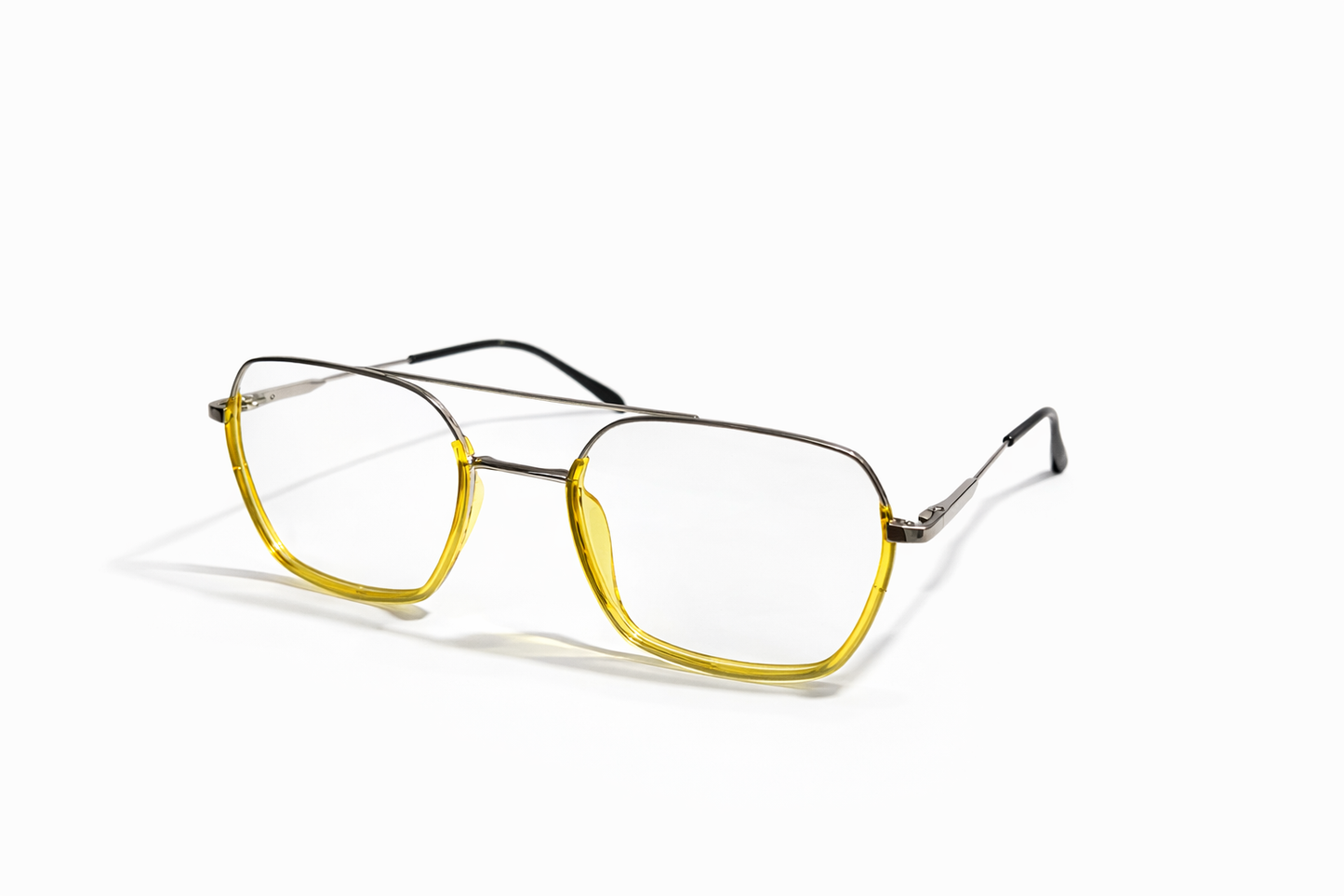 Xpeeriaa Silver Amber – Dual Tone Aviator Frame