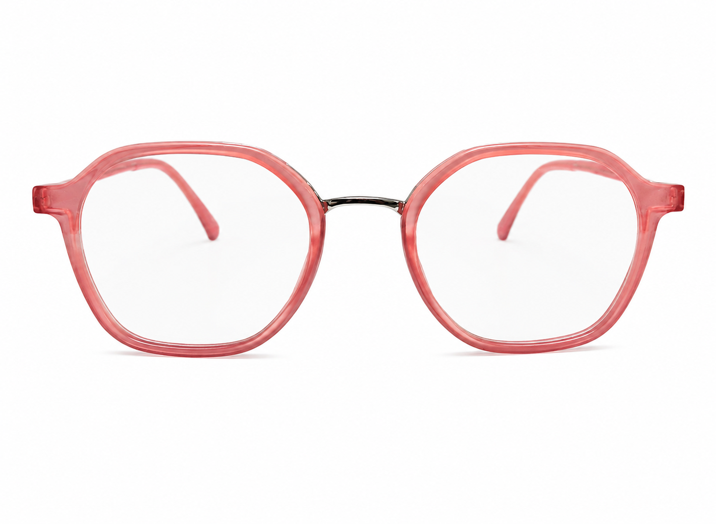 Xpeeriaa Blush Crystal Round Frames