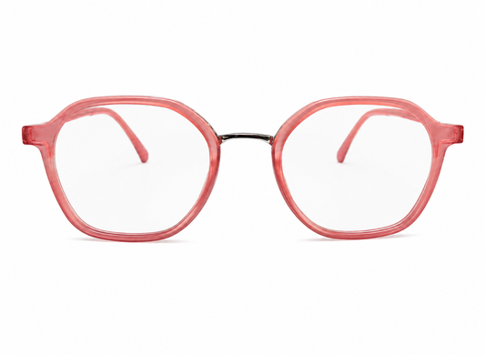 Xpeeriaa Blush Crystal Round Frames